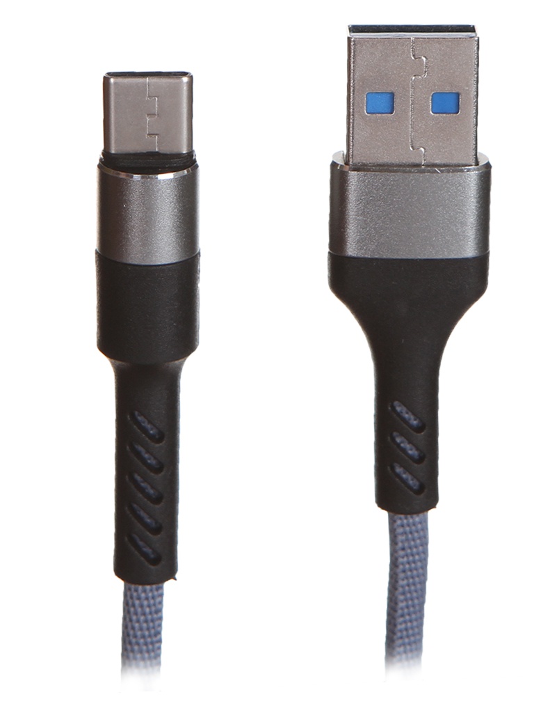 фото Аксессуар maverick textile & metall c4 usb - usb type-c 1.2m grey пselaep1883