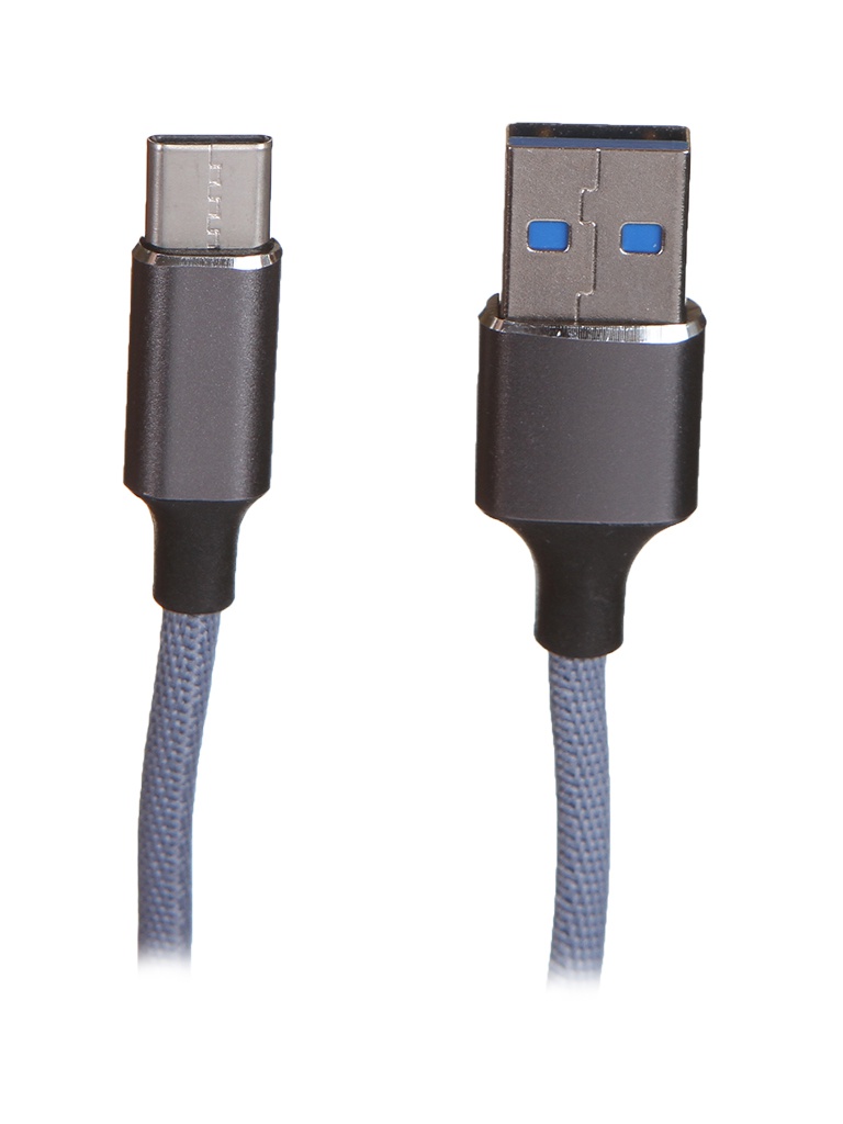 Аксессуар Maverick Textile & Metall C1 USB - USB Type-C 1.2m Grey ПSELAEP1759