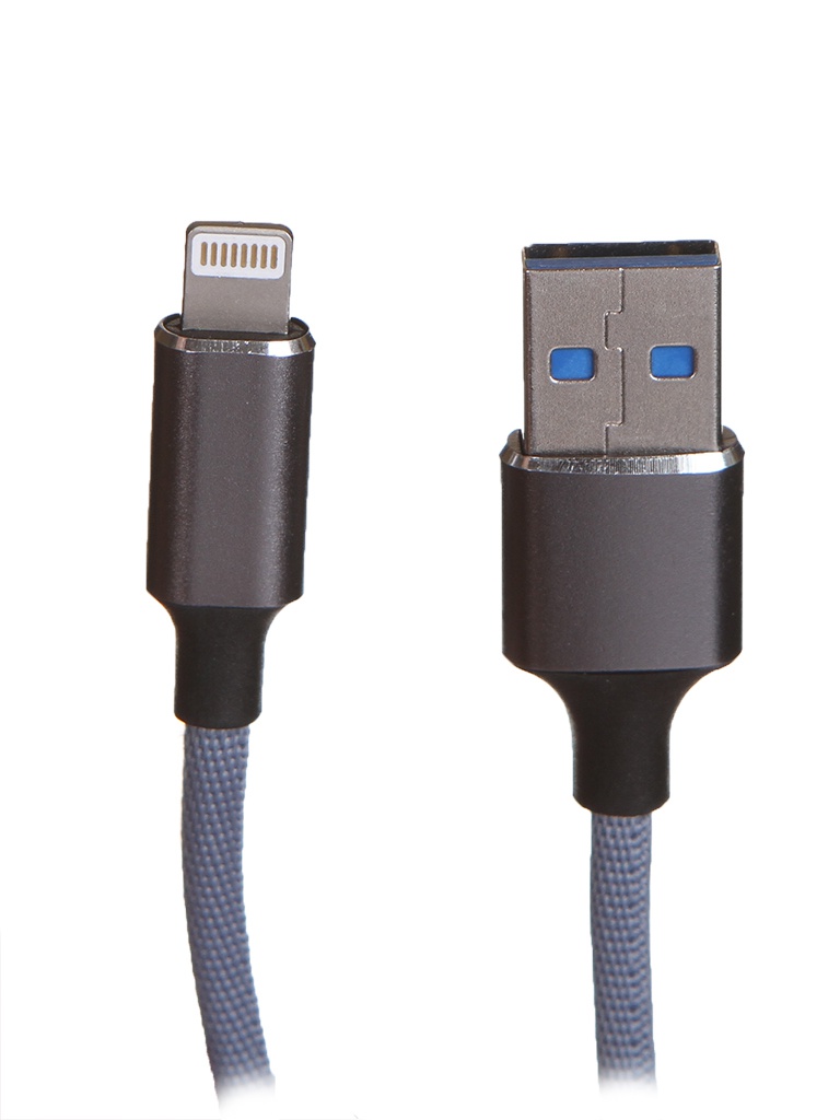 фото Аксессуар maverick textile & metall c1 usb - lightning 1.2m grey пselaep1880