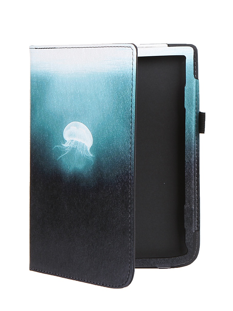 фото Аксессуар чехол bookcase для pocketbook 740 / 740 pro / 740 color jellyfish bc-740-stand-print-medz