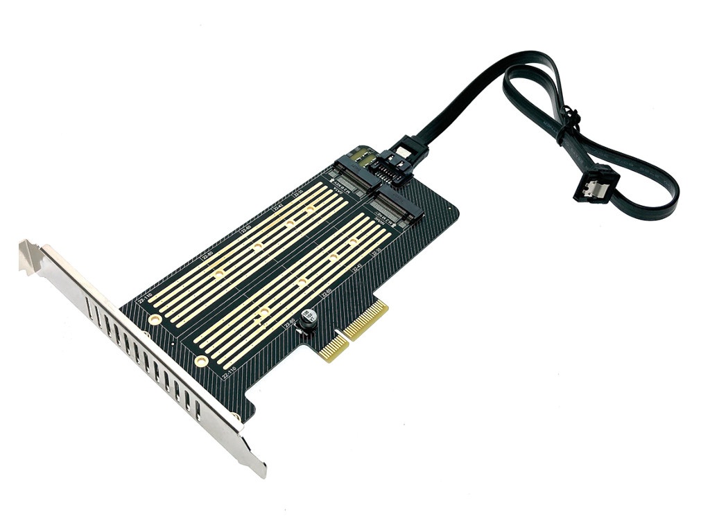 Контроллер Espada PCI-Ex4 PCIe2M2 pci контроллер espada pcieuasm3242 45624