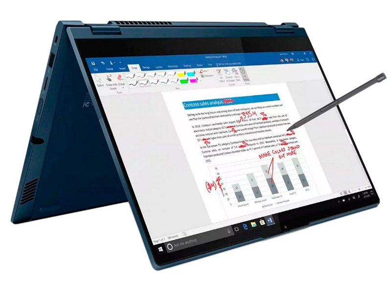 

Ноутбук Lenovo ThinkBook 14s Yoga ITL 20WE0022RU (Intel Core i7 1165G7 2.8Ghz/16384Mb/1024Gb SSD/Intel Iris Xe Graphics/Wi-Fi/Bluetooth/Cam/14/1920x1080/Windows 10 Pro 64-bit), 20WE0022RU