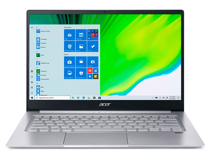 фото Ноутбук acer swift 3 silver sf314-59-70rg nx.a5uer.005 (intel core i7 1165g7 2.8 ghz/16384mb/512gb ssd/intel iris xe graphics/wi-fi/bluetooth/cam/14/1920x1080/windows 10)