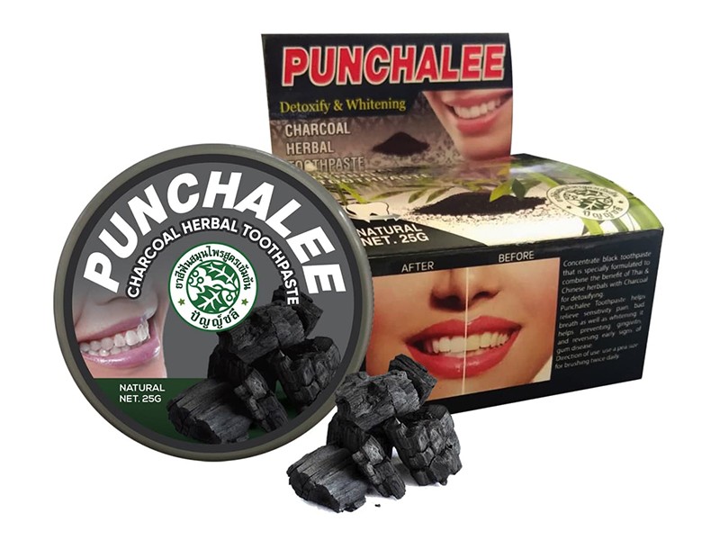 Зубная паста Punchalee 25g 7681 Charcoal Herbal Toothpaste