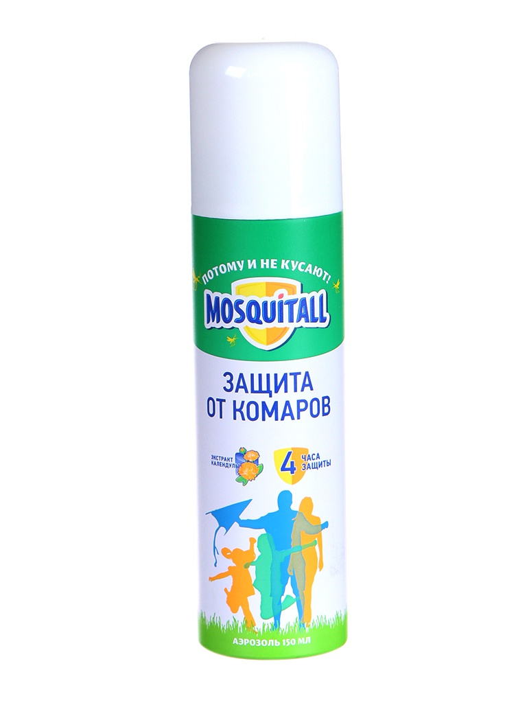 

Средство защиты от комаров Mosquitall Аэрозоль 150ml 3807687, 3807687