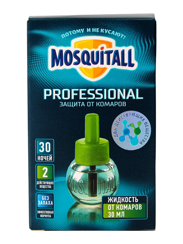 фото Средство защиты от комаров mosquitall жидкость от комаров 30 ночей 30ml 6885250