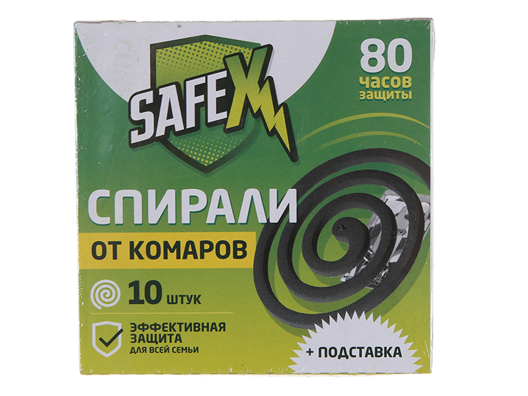 фото Средство защиты от комаров safex 10шт 4026359 - спирали антимоскитные