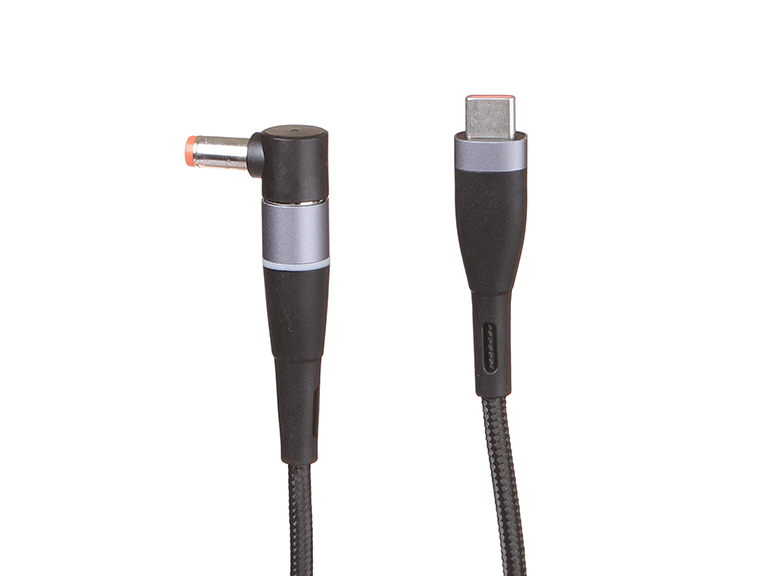 Аксессуар Baseus Zinc Magnetic Series Lenovo Laptop Charging Cable Type-C to DC Round Port 100W 2m Black CATXC-X01