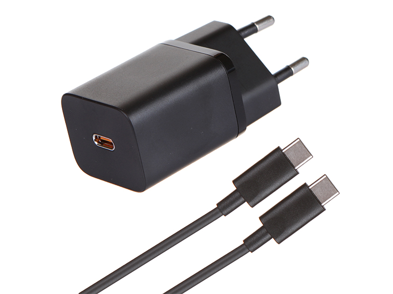 фото Зарядное устройство baseus super si quick charger 1c 25w eu sets + кабель type-c 3a 1m black tzccsup-l01