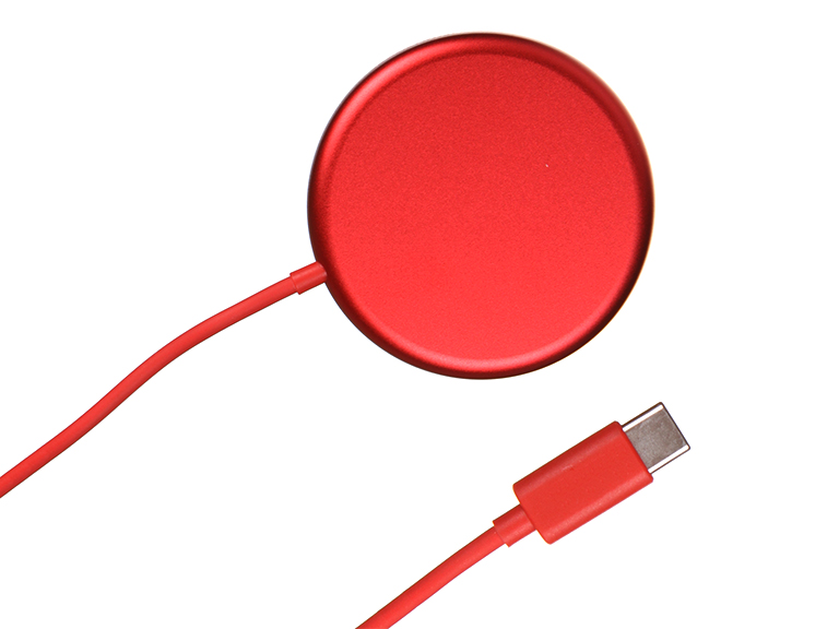 фото Зарядное устройство baseus simple mini magnetic wireless charger red wxjk-h09