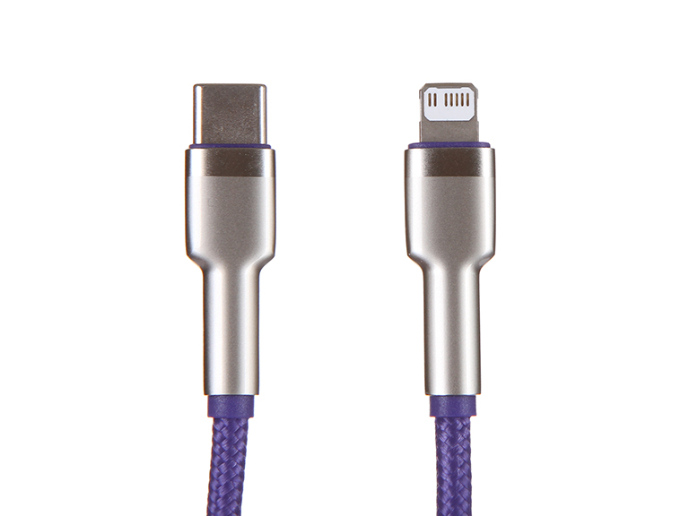 

Аксессуар Baseus Cafule Series Metal Type-C - Lightning PD 20W 2m Purple CATLJK-B05, CATLJK-B05
