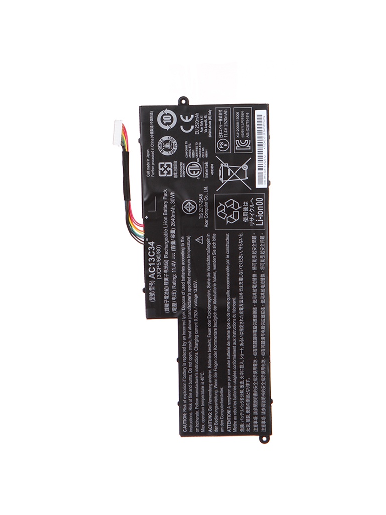 фото Аккумулятор vbparts для acer aspire e3-112 11.4v 2640mah 016600