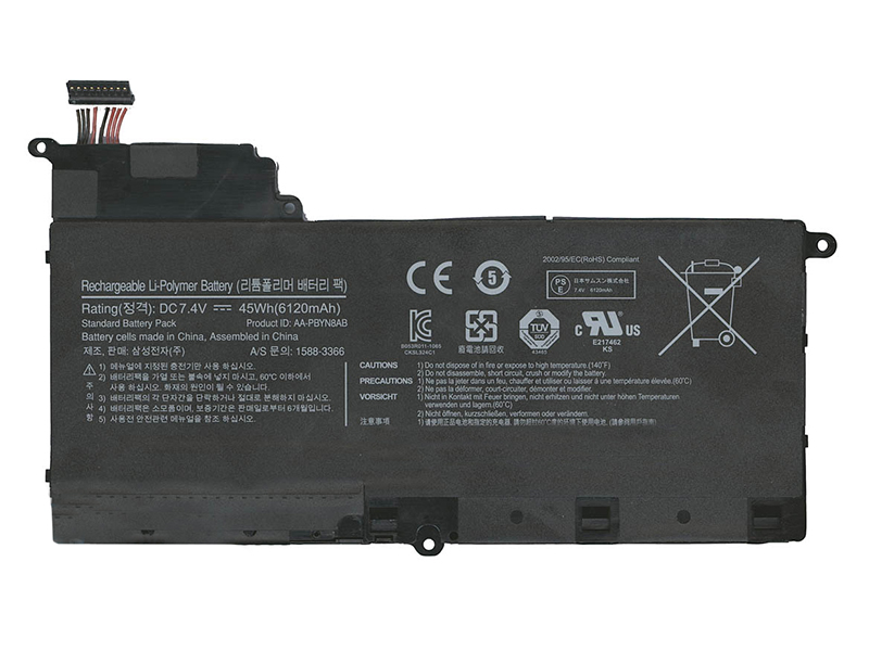 фото Аккумулятор vbparts для samsung 530u4b / np530u4b aa-pbyn8ab 7.4v 6120mah 006377