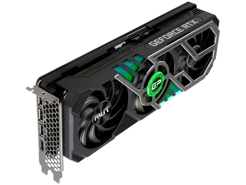 фото Видеокарта palit geforce rtx 3070 ti gamingpro 1770mhz pci-e 4.0 8192mb 19000mhz 256-bit 3xdp hdmi ned307t019p2-1046a