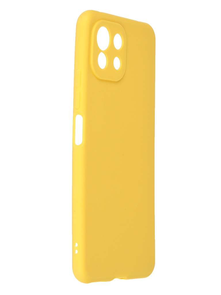 фото Чехол zibelino для xiaomi mi 11 lite soft matte yellow zsm-xia-mi11-lite-cam-yel