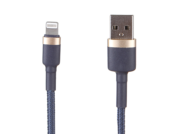 Аксессуар Baseus Cafule Cable USB - Lightning 2.4A 1m Gold-Blue CALKLF-BV3 аксессуар baseus cafule cable usb lightning 1 5a 2m green calklf hg1