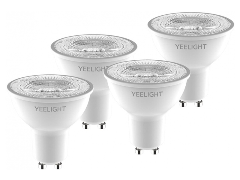 Лампочка Yeelight LED Smart Bulb W1 Dimmable GU10 4шт YLDP004 лампочка yeelight smart led bulb 1s e27 yldp15yl