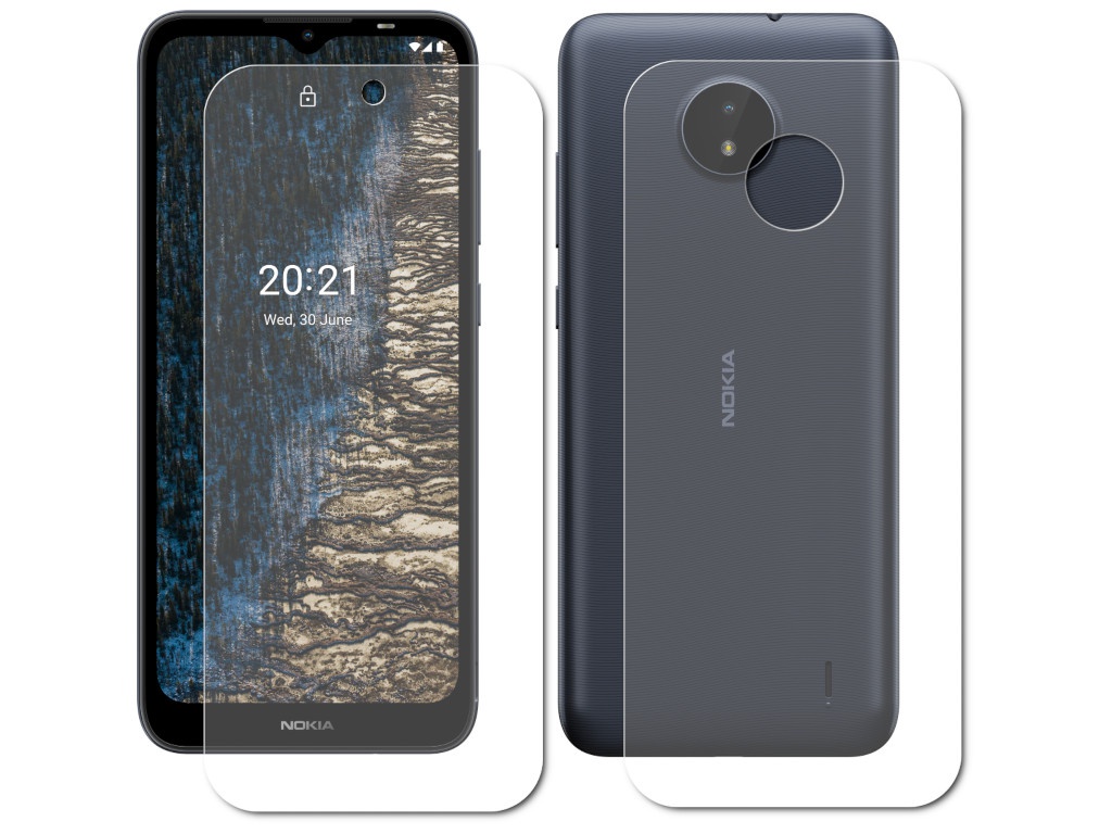 Zakazat.ru: Гидрогелевая пленка LuxCase для Nokia C20 0.14mm Front and Back Matte 86452