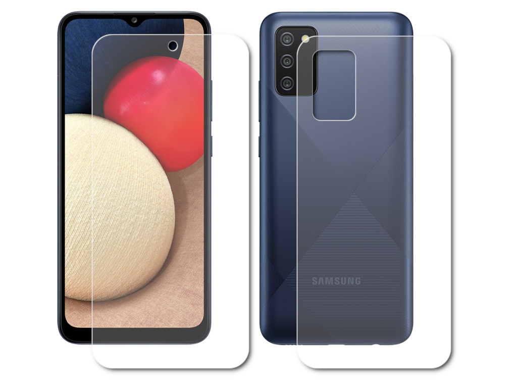Гидрогелевая пленка LuxCase для Samsung Galaxy A02s 0.14mm Front and Back Matte 86370 гидрогелевая пленка luxcase для oneplus 9 pro 0 14mm front and back matte 86335