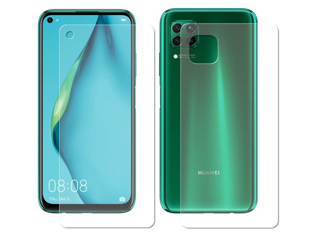 фото Гидрогелевая пленка luxcase для huawei p40 lite 0.14mm front and back matte 86323