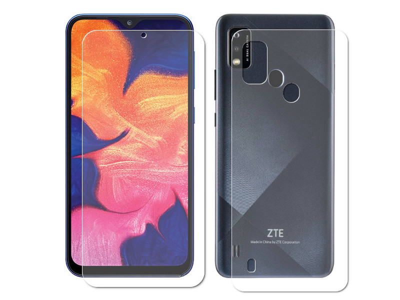 фото Гидрогелевая пленка luxcase для zte blade a51 0.14mm front and back transparent 86513