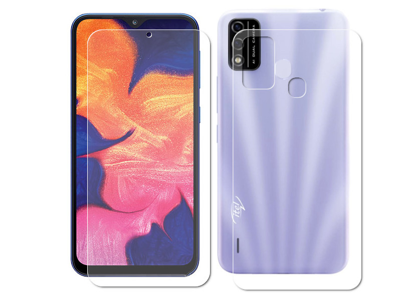 Гидрогелевая пленка LuxCase для Itel A48 0.14mm Front and Back Transparent 86568 гидрогелевая пленка innovation для xiaomi redmi note 11t pro plus lite front and back matte 35665