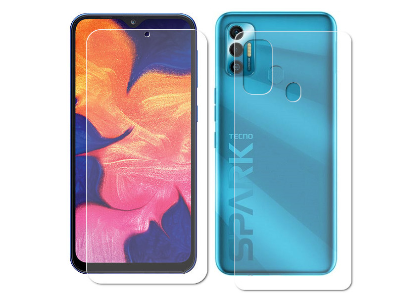   LuxCase  Tecno Spark 7 0.14mm Front and Back Transparent 86587