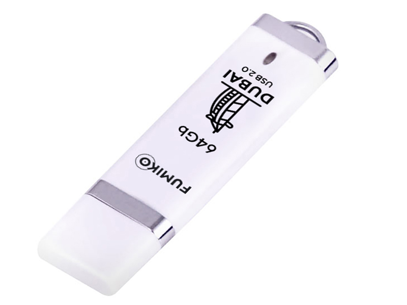 фото Usb flash drive 64gb - fumiko dubai usb 2.0 white fu64duwhite-01 / fdi-25