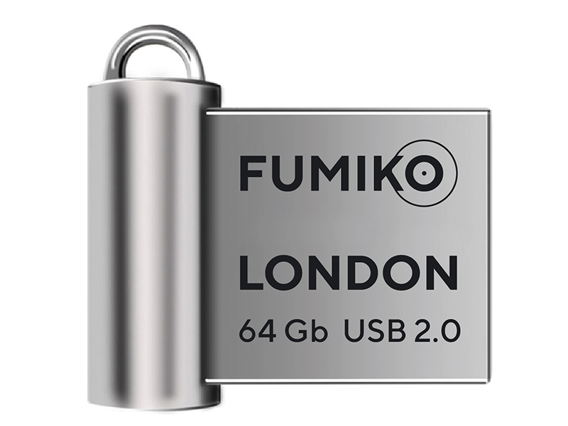 фото Usb flash drive 64gb - fumiko london usb 2.0 silver flo-05