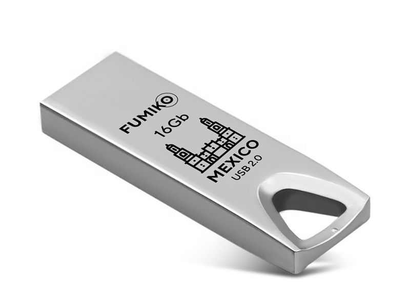 USB Flash Drive 16Gb - Fumiko Mexico USB 2.0 Silver FMX-03