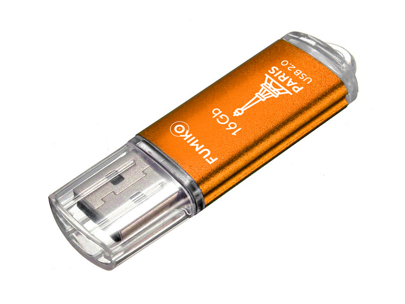 Zakazat.ru: USB Flash Drive 16Gb - Fumiko Paris USB 2.0 Orange FPS-13