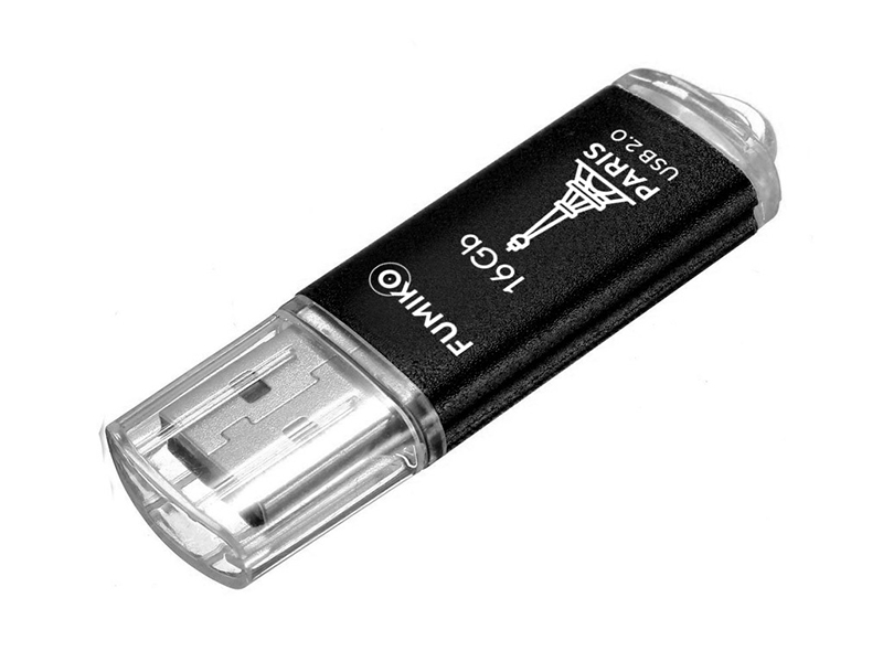 Zakazat.ru: USB Flash Drive 16Gb - Fumiko Paris USB2.0 Black FU16PABLACK-01 / FPS-28