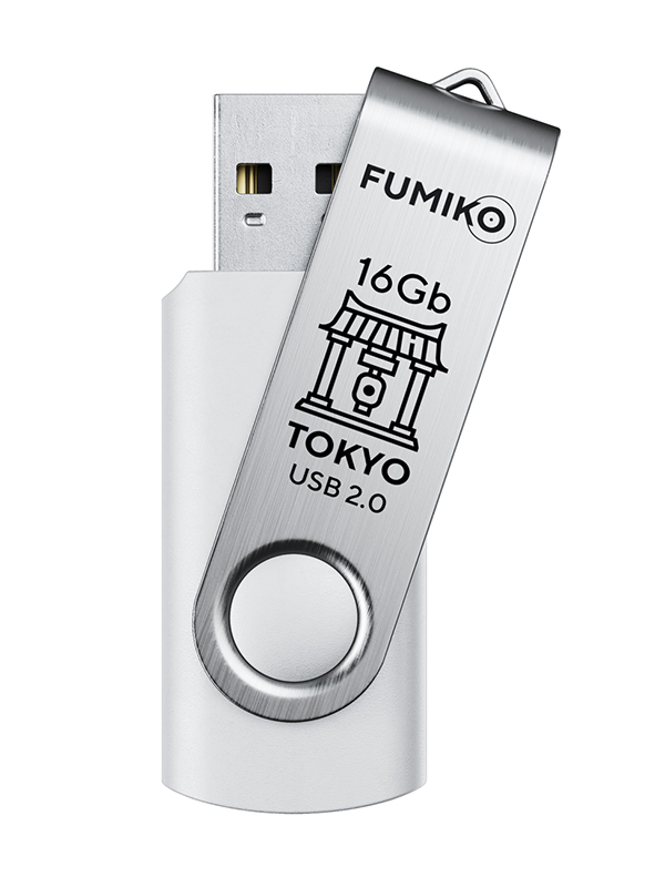 Zakazat.ru: USB Flash Drive 16Gb - Fumiko Tokyo USB 2.0 White FU16TOWHITE-01 / FTO-23