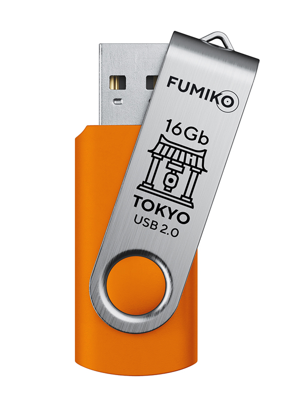 Zakazat.ru: USB Flash Drive 16Gb - Fumiko Tokyo USB 2.0 Orange FU16TOORANGE-01 / FTO-33