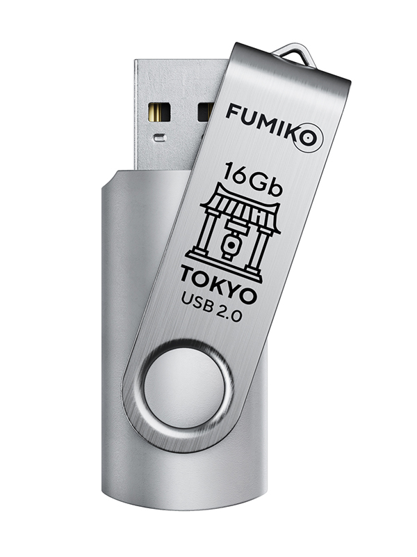 Zakazat.ru: USB Flash Drive 16Gb - Fumiko Tokyo USB 2.0 Silver FU16TOSILVER-01 / FTO-28