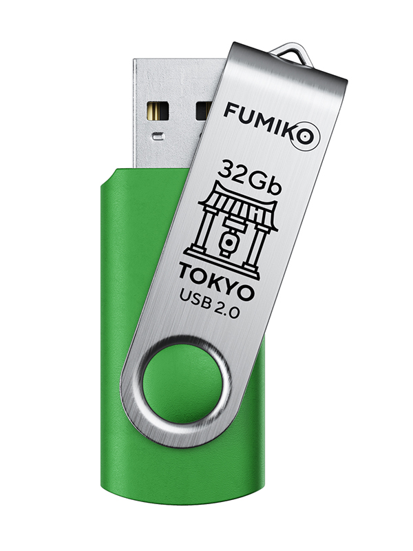 Zakazat.ru: USB Flash Drive 32Gb - Fumiko Tokyo USB 2.0 Green FU32TOGREEN-01 / FTO-19