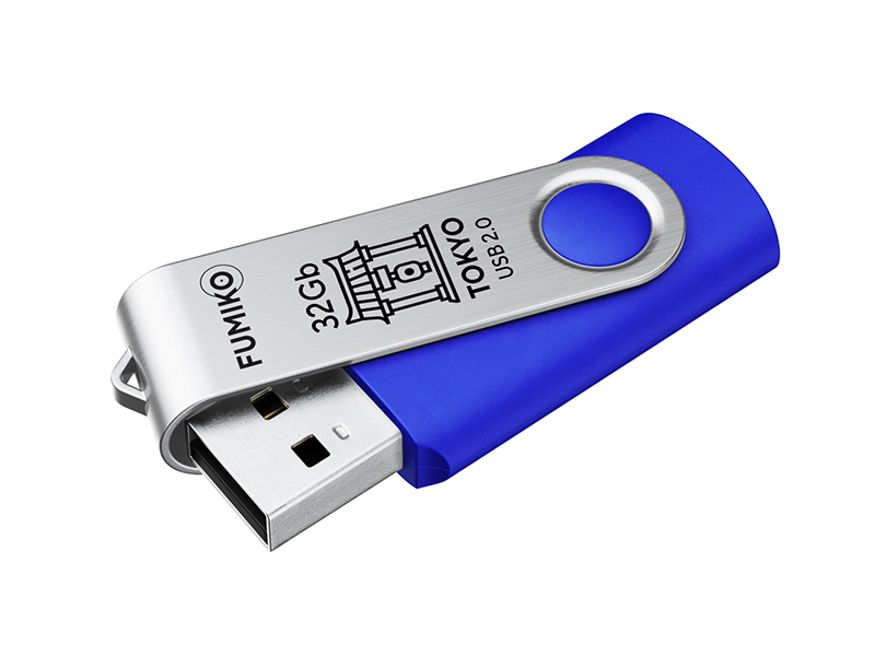 фото Usb flash drive 32gb - fumiko tokyo usb 2.0 blue fu32toblue-01 / fto-09