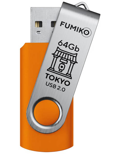 Zakazat.ru: USB Flash Drive 64Gb - Fumiko Tokyo USB 2.0 Orange FU64TOORANGE-01 / FTO-35