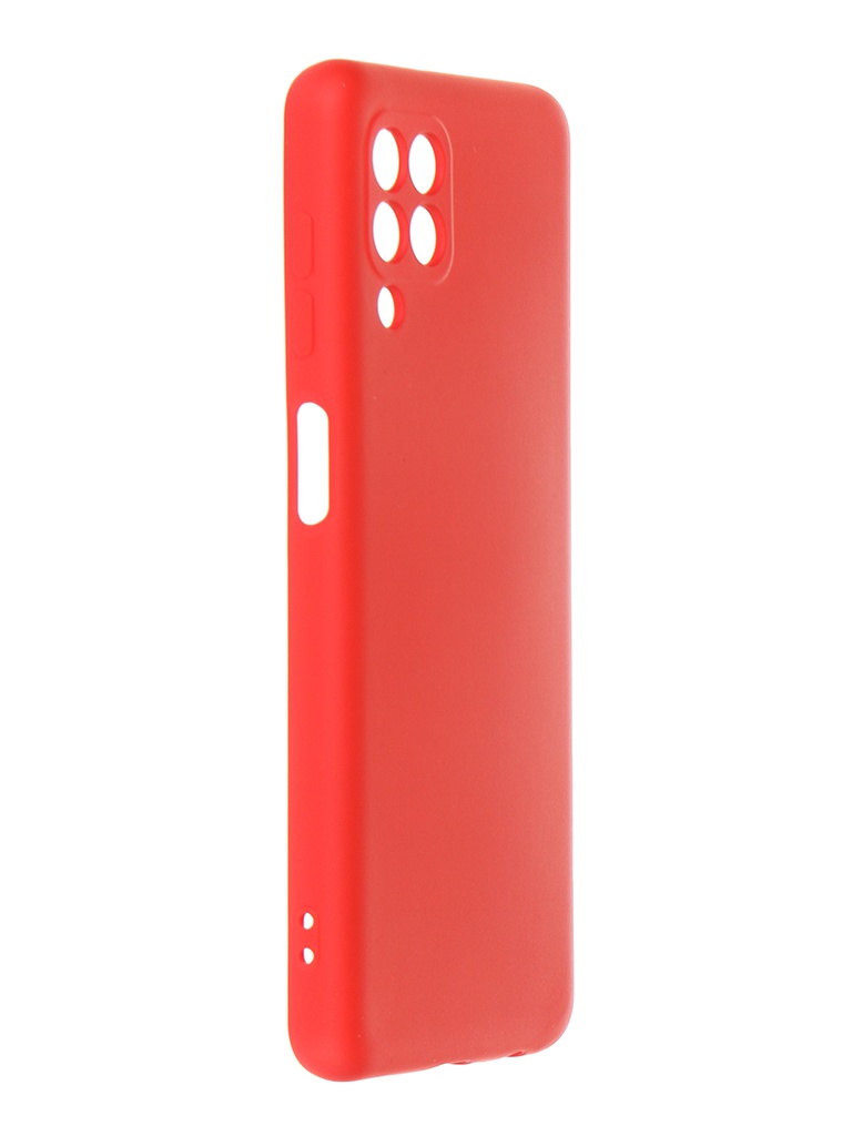 Чехол DF для Samsung Galaxy M32 с микрофиброй sOriginal-23 Red
