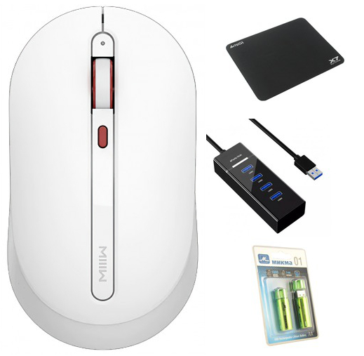 Zakazat.ru: Мышь Xiaomi Miiiw Wireless Mouse Silent MWMM01 White Выгодный набор + серт. 200Р!!!