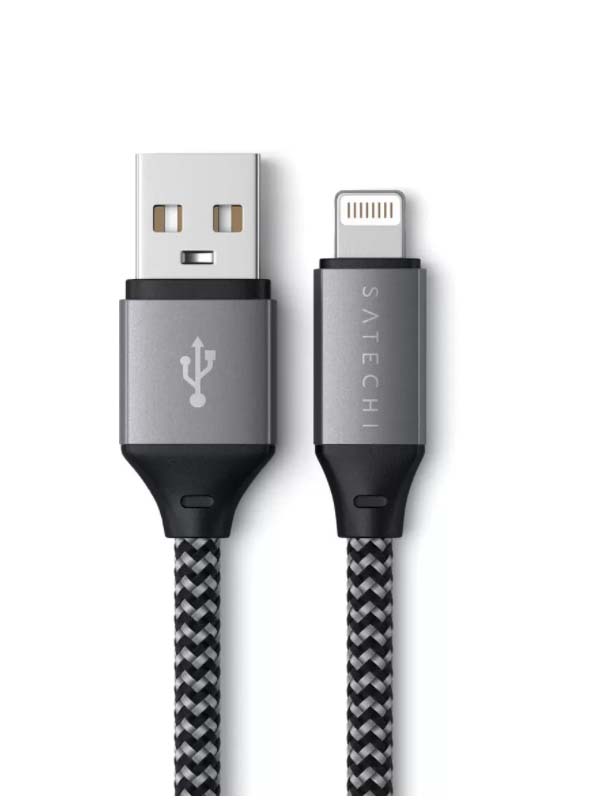  Satechi USB-A - Lightning MFI 0.25m Grey ST-TAL10M