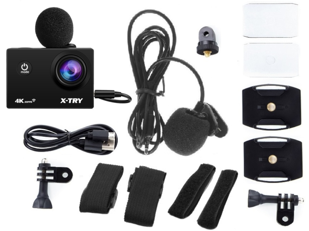 фото Экшн-камера x-try xtc184 emr acces kit 4k wifi