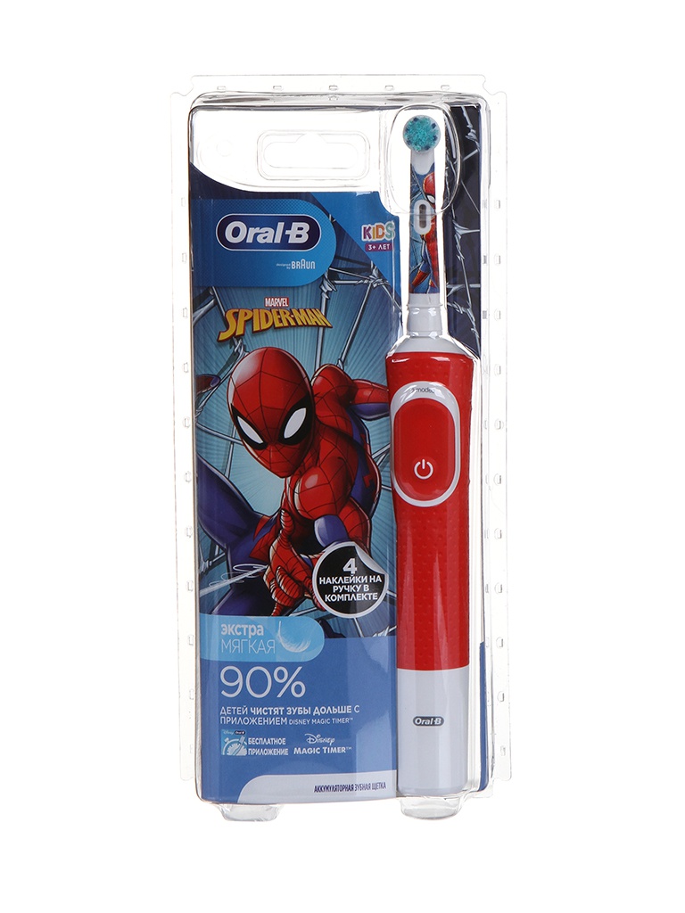 Зубная электрощетка Braun D100.413.2K Spiderman