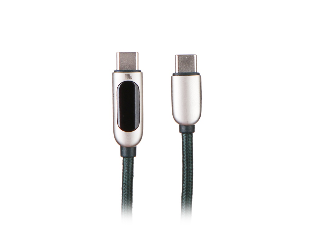 Аксессуар Baseus Display Fast Charging Data Cable Type-C - Type-C 100W 1m White CATSK-B06 baseus pudding series 100w type c to type c fast charging data cable length 1 2m white