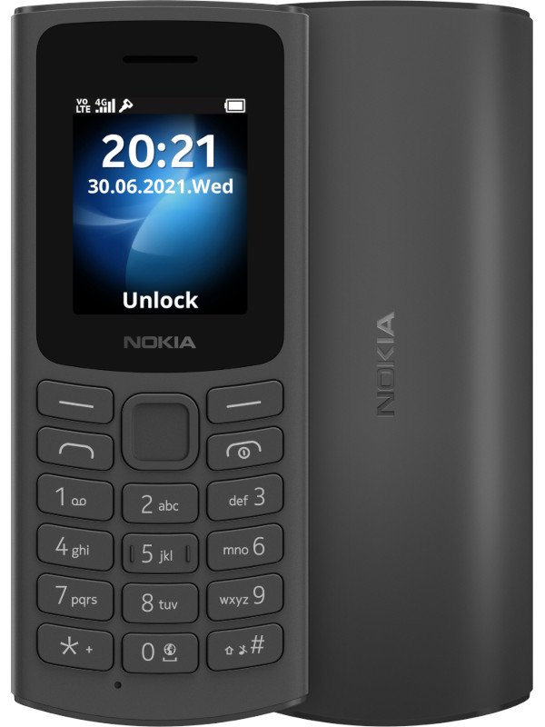 Zakazat.ru: Сотовый телефон Nokia 105 4G (TA-1378) Dual Sim Black 16VEGB01A01