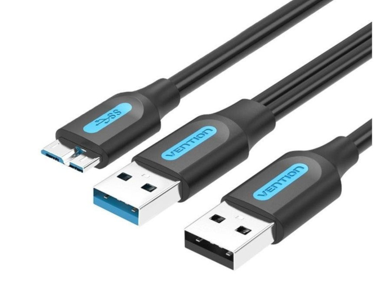 Аксессуар Vention USB 3.0 AM - Micro B / USB 2.0 AM 50cm CQPBD аксессуар 5bites usb 3 0 am micro 9pin 50cm tc303 05