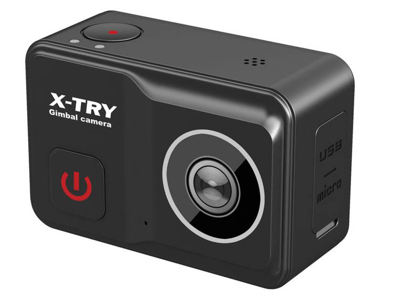 фото Экшн-камера x-try xtc503 gimbal real 4k/60fps wdr wi-fi battery