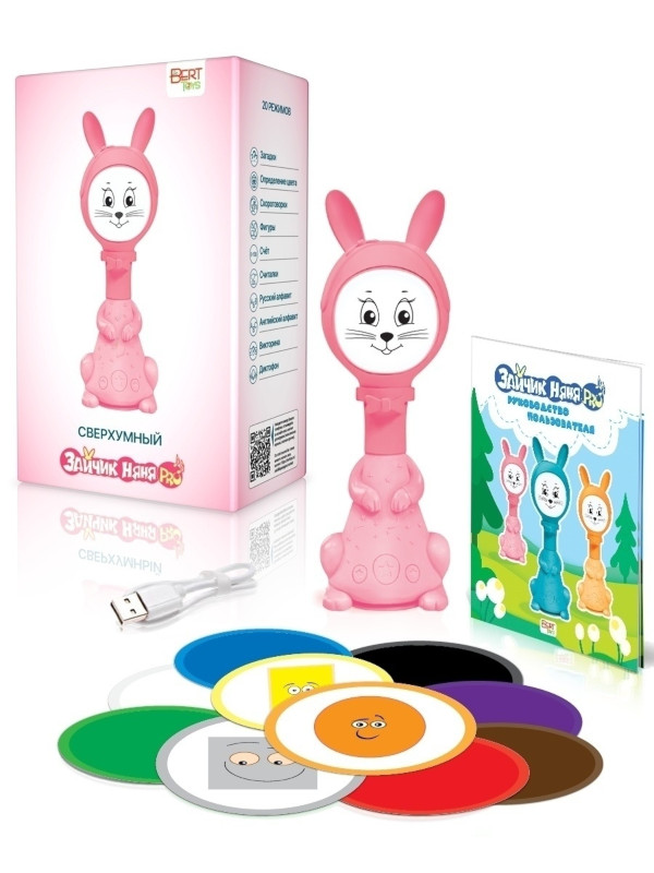 

Игрушка BertToys Умный зайчик Няня Pro FD110 Pink, FD110