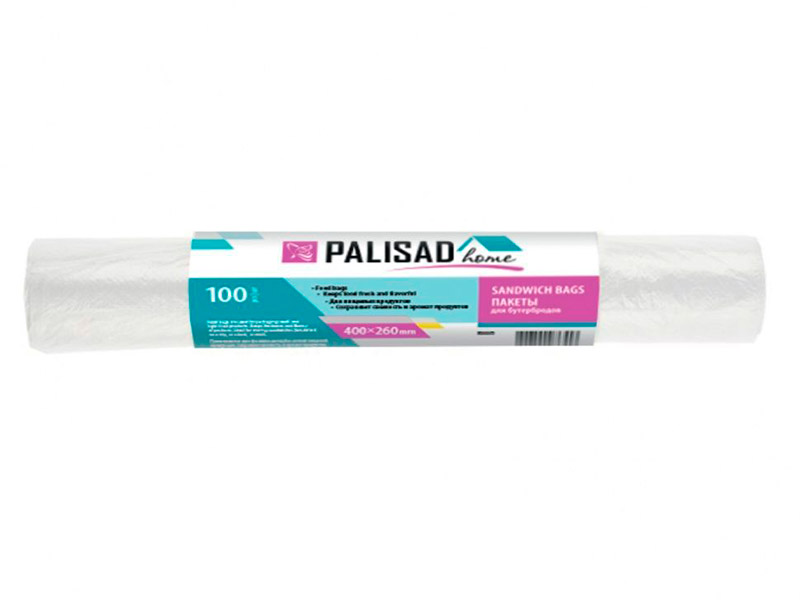 

Пакеты для бутербродов Palisad Home 400x260mm 100шт 950075, 950075