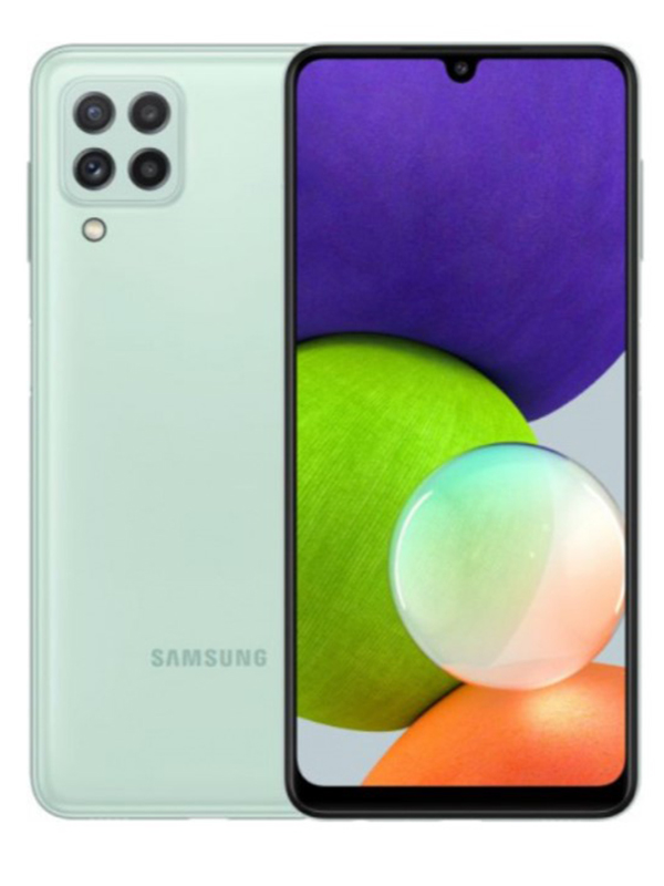 фото Сотовый телефон samsung sm-a225f galaxy a22 4/128gb mint выгодный набор + серт. 200р!!!